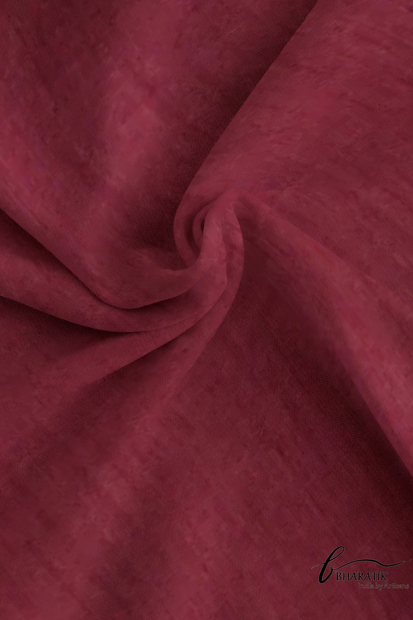 Silk Cotton Saree with Copper Embroidery - Maroon
